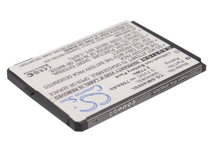 3.7V, 750mAh, Li-ion Battery fits Samsung, Sgh-i400, Sgh-i408, 2.775Wh