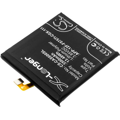 3.85V, 3500mAh, Li-Polymer Battery fits Caterpillar, S60, 13.475Wh