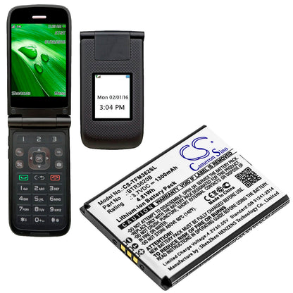 3.7V, 1300mAh, Li-ion Battery fits Cingular, 3g Flip M3620, 4.81Wh