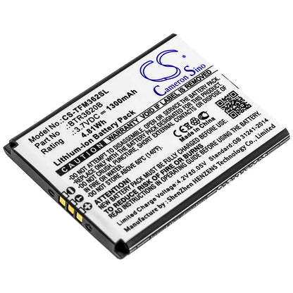 3.7V, 1300mAh, Li-ion Battery fits Teleepoch, Flip M3620, 4.81Wh