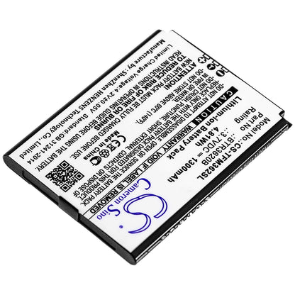 3.7V, 1300mAh, Li-ion Battery fits Teleepoch, Flip M3620, 4.81Wh