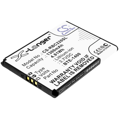 3.7V, 1300mAh, Li-ion Battery fits Orbic, Journey, Journey V, 4.81Wh