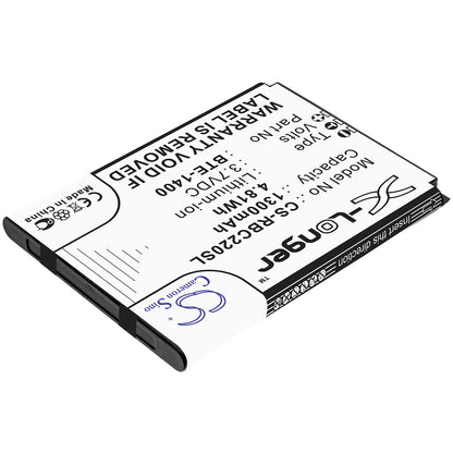 3.7V, 1300mAh, Li-ion Battery fits Orbic, Journey, Journey V, 4.81Wh