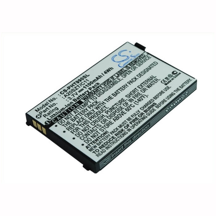 3.7V, 1100mAh, Li-ion Battery fits Philips, 9@9t, 9a9t, 4.07Wh