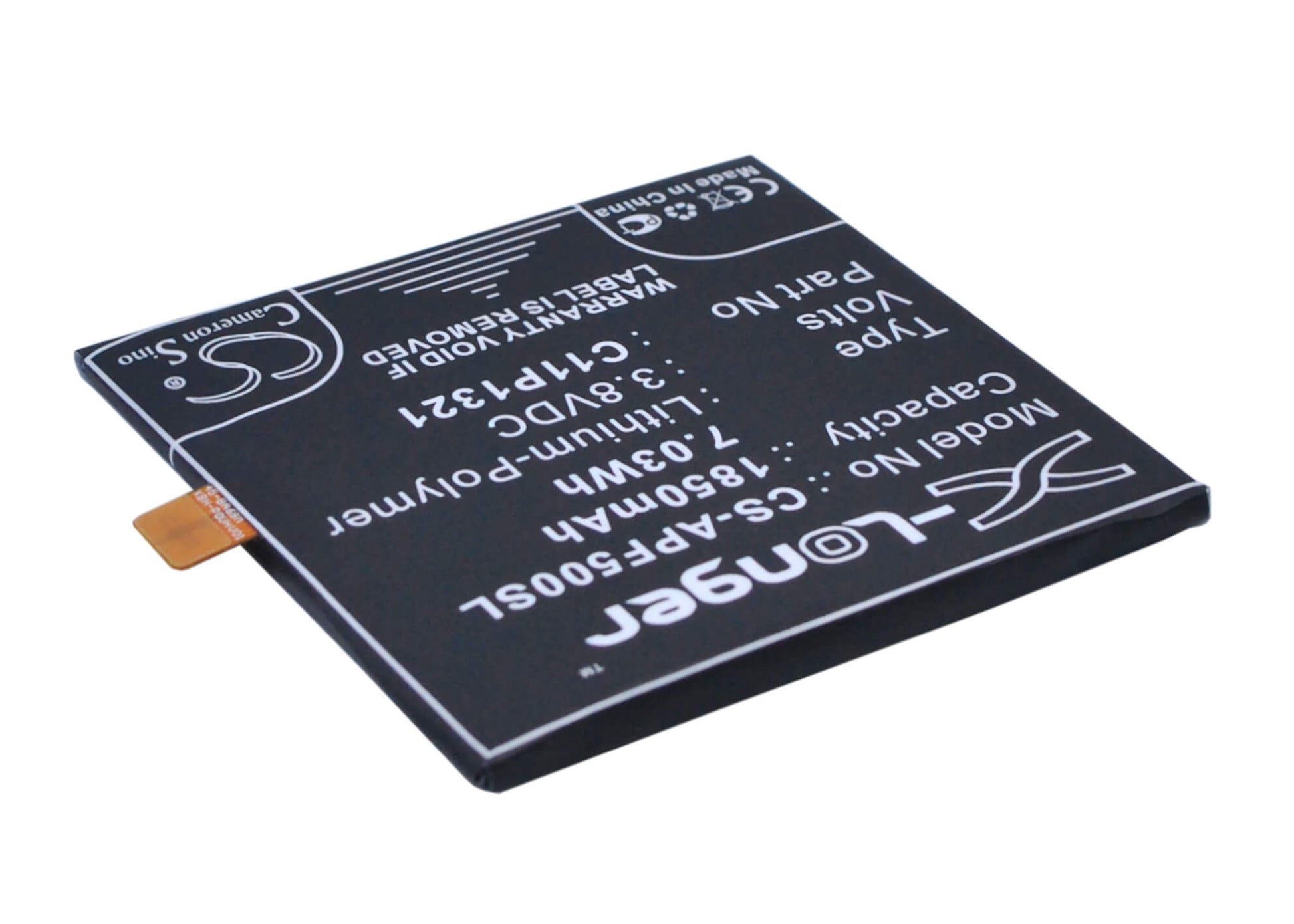 3.8V, 1850mAh, Li-Polymer Battery fits Asus, A68m, Padfone E, 7.03Wh