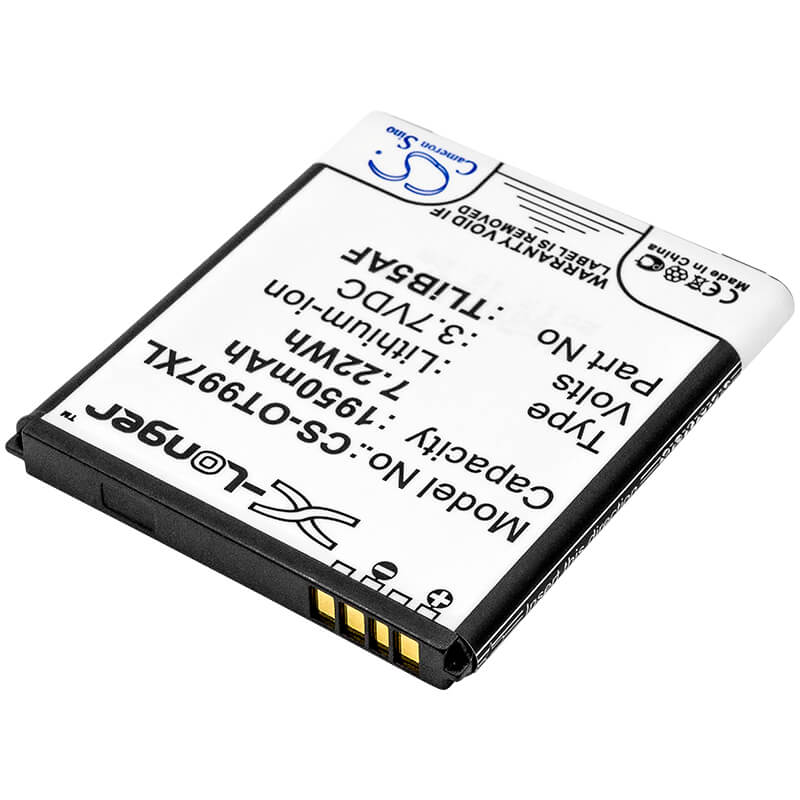 Mobile, Smartphone 3.7V, 1950mAh, Li-ion Battery fits Base, Lutea 3, Lutea Iii, 7.215Wh