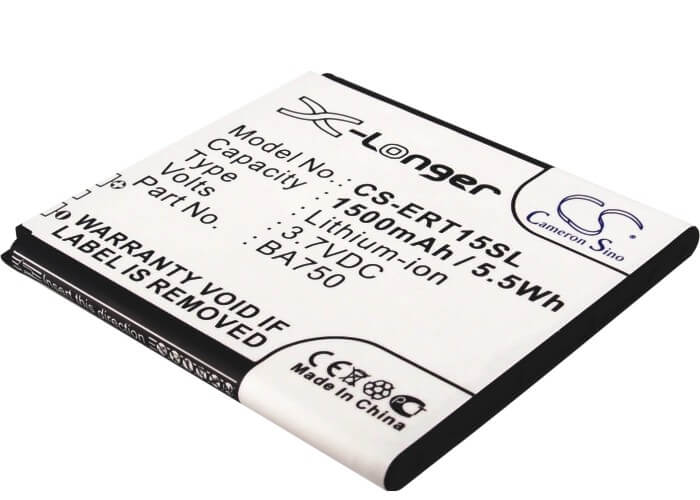 3.7V, 1500mAh, Li-ion Battery fits Sony Ericsson, Anzu, Is11s, 5.55Wh