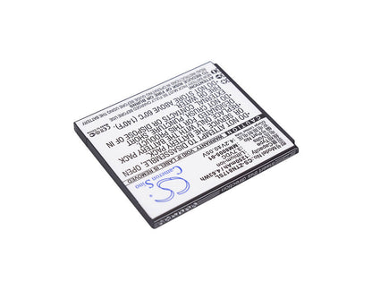 3.7V, 1250mAh, Li-ion Battery fits Zte, Quest, Quest N817, 4.625Wh