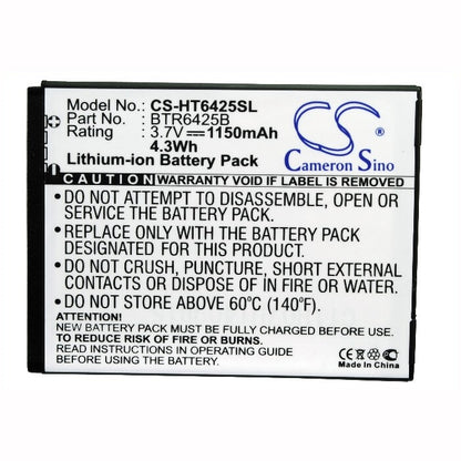3.7V, 1150mAh, Li-ion Battery fits Verizon, Adr6425, Adr6425lvw, 4.255Wh