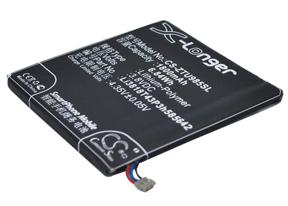 3.8V, 1800mAh, Li-Polymer Battery fits Zte, Grand Era, U930hd, 6.84Wh