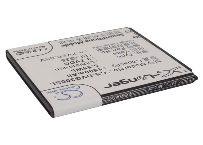 3.7V, 1500mAh, Li-ion Battery fits Doov, D300, D900, 5.55Wh