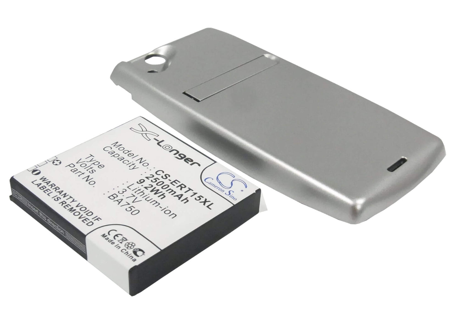 3.7V, 2500mAh, Li-ion Battery fits Sony Ericsson, Lt15a, Lt15i, 9.25Wh