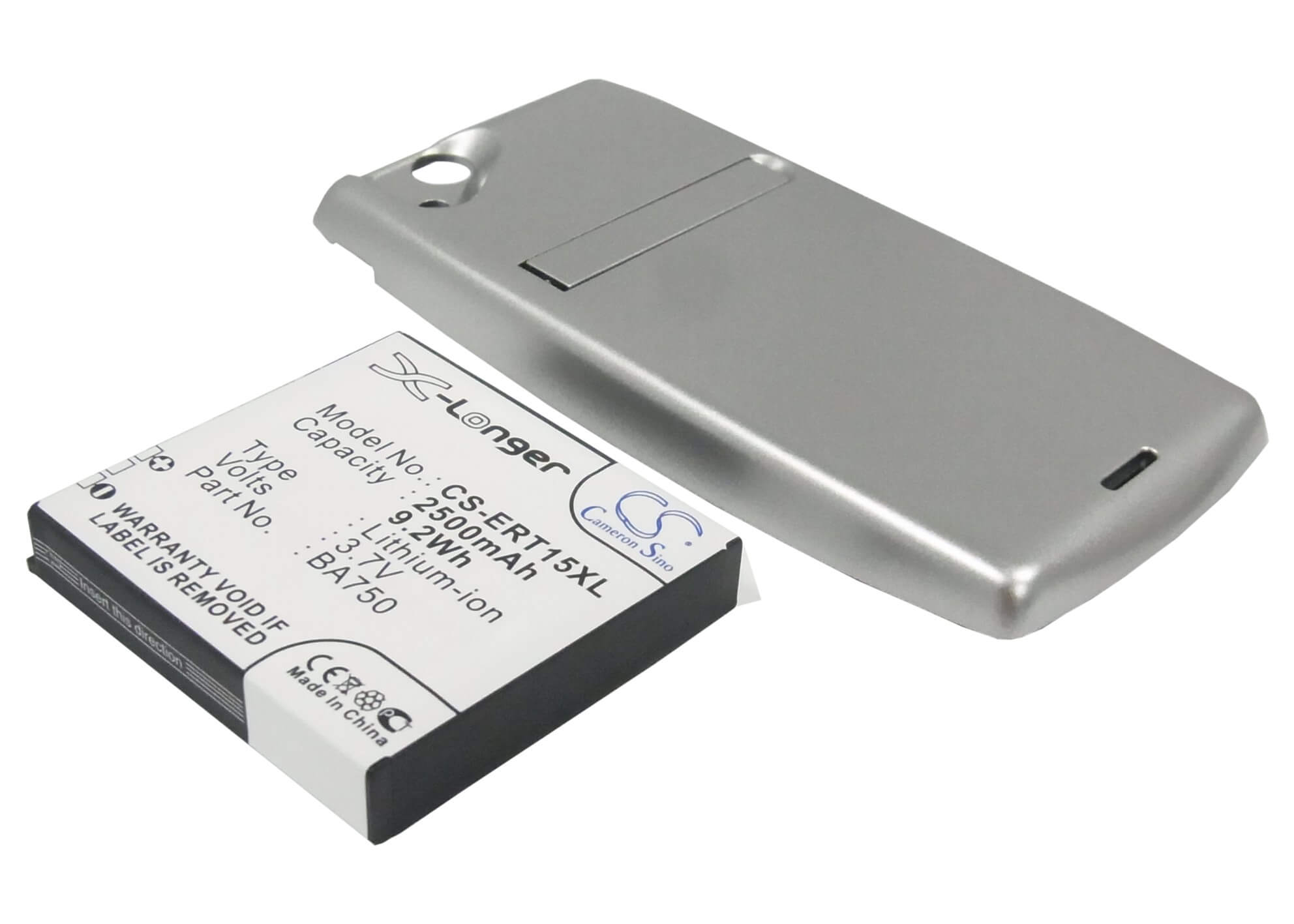 3.7V, 2500mAh, Li-ion Battery fits Sony Ericsson, Lt15a, Lt15i, 9.25Wh