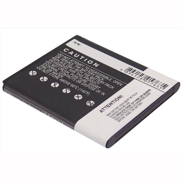 3.7V, 1800mAh, Li-ion Battery fits Samsung, Celox, Galaxy S Ii Hd Lte, 6.66Wh