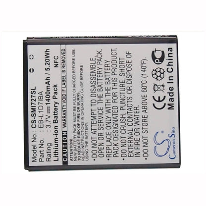 3.7V, 1400mAh, Li-ion Battery fits Samsung, Galaxy S Hercules, Galaxy S Ii X, 5.18Wh