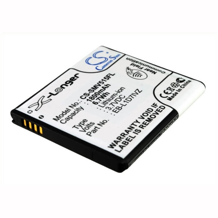 CS-SMV515FL, Mobile, Smartphone 3.7V, 1800mAh, Li-ion Battery fits Verizon, Galaxy Nexus, Galaxy Nexus I515, 6.66Wh