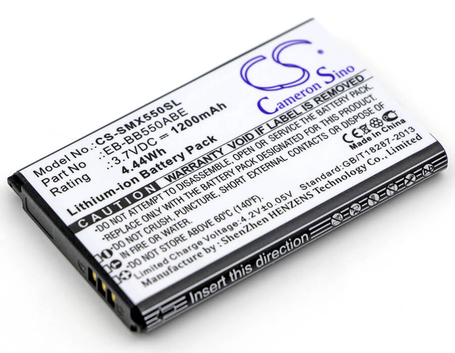 3.7V, 1200mAh, Li-ion Battery fits Samsung, Sm-b550, Sm-b550h, 4.44Wh