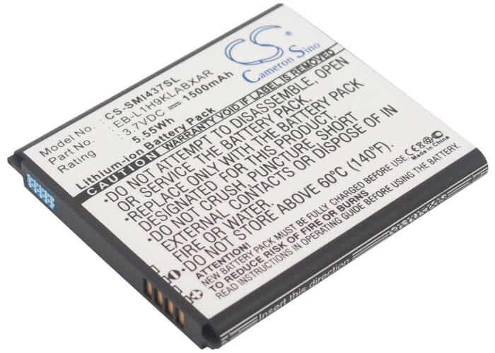 3.7V, 1500mAh, Li-ion Battery fits Samsung, Galaxy Express, Galaxy Express 4g Lte, 5.55Wh