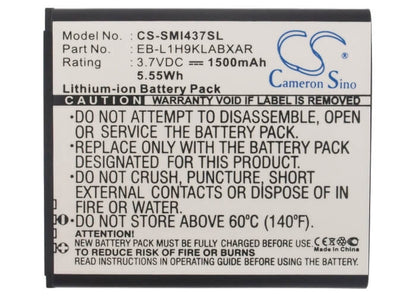 3.7V, 1500mAh, Li-ion Battery fits At&t, Galaxy Express, Gt-i8730, 5.55Wh