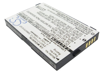 3.7V, 1200mAh, Li-ion Battery fits Mitac, Mio A500, Mio A501, 4.44Wh