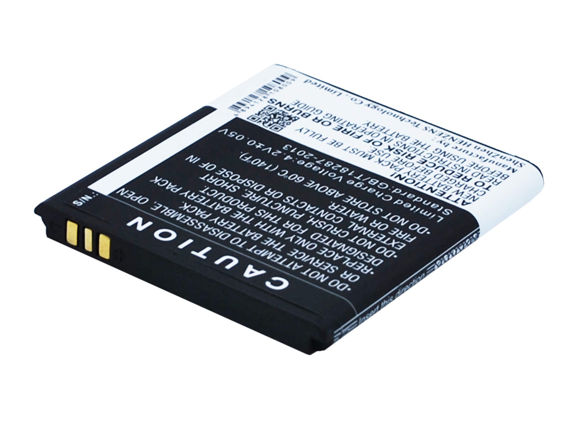 3.7V, 1800mAh, Li-ion Battery fits Blu, Quattro 4.5, 6.66Wh