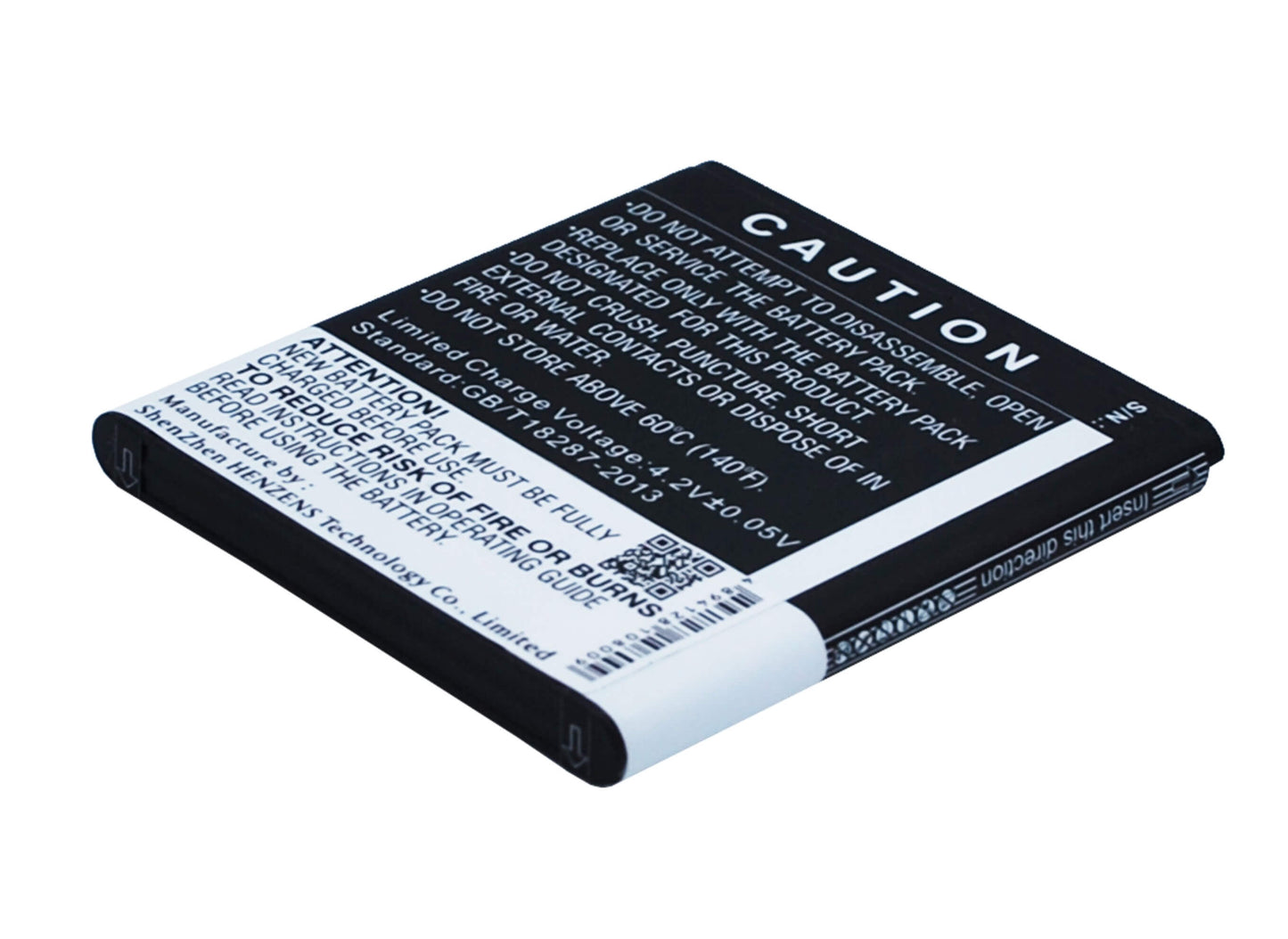 3.7V, 1800mAh, Li-ion Battery fits Blu, Quattro 4.5, 6.66Wh