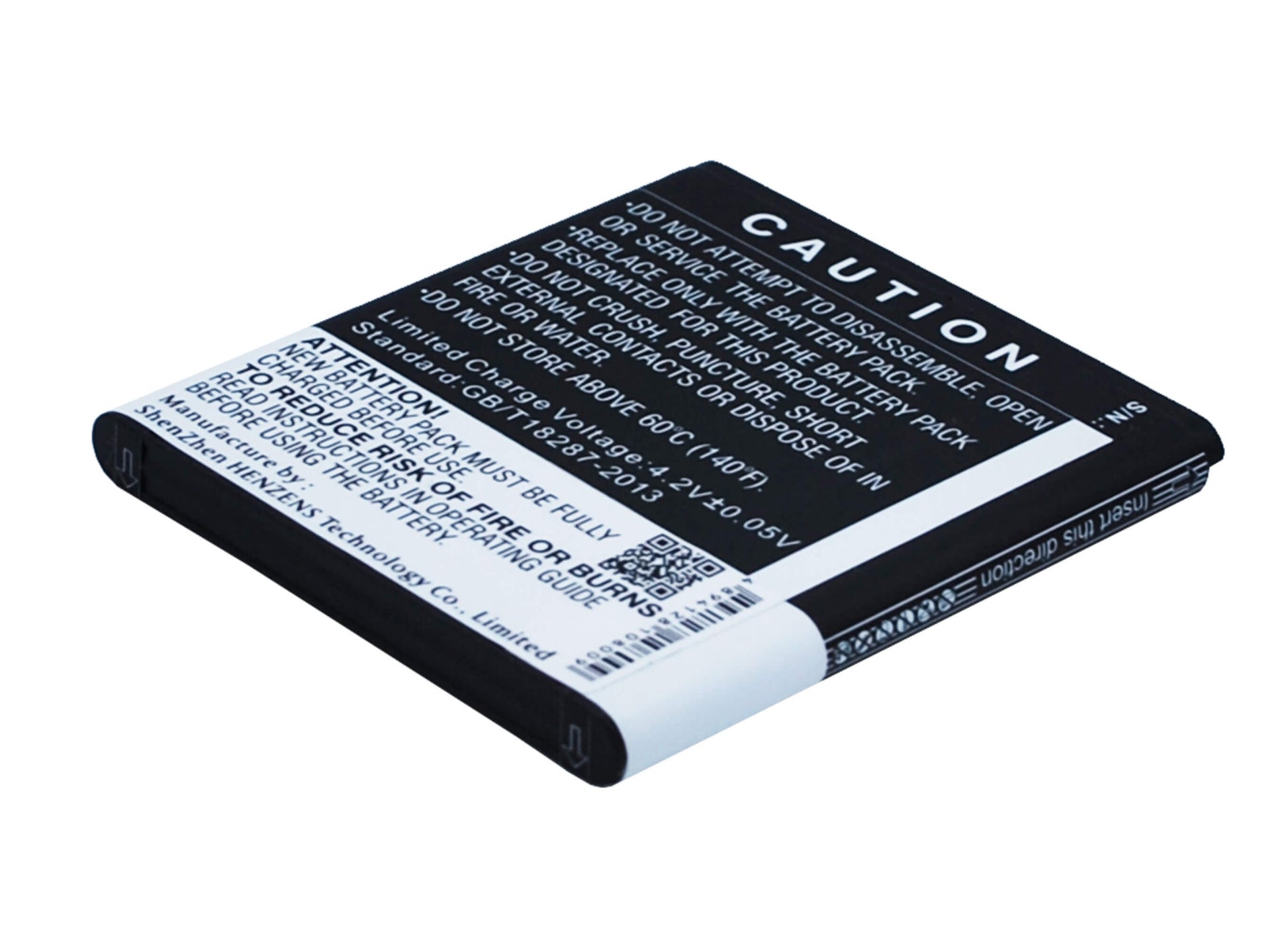 3.7V, 1800mAh, Li-ion Battery fits Blu, Quattro 4.5, 6.66Wh