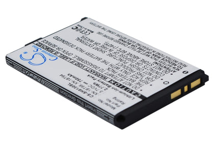3.7V, 750mAh, Li-ion Battery fits Sharp, 923sh, Cwx-t923sh, 2.775Wh