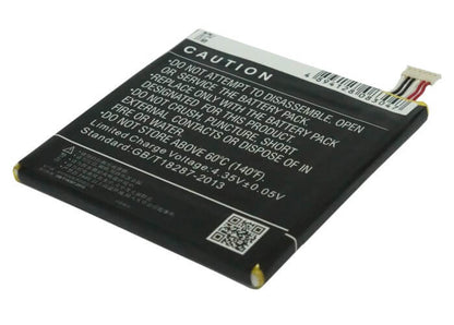 3.8V, 1800mAh, Li-Polymer Battery fits Alcatel, One Touch 7024, One Touch 7024w, 6.84Wh