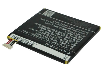 3.8V, 1800mAh, Li-Polymer Battery fits Alcatel, One Touch 7024, One Touch 7024w, 6.84Wh