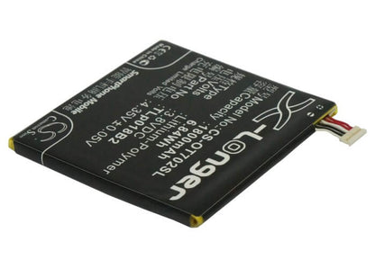 3.8V, 1800mAh, Li-Polymer Battery fits Tcl, P600, P606, 6.84Wh