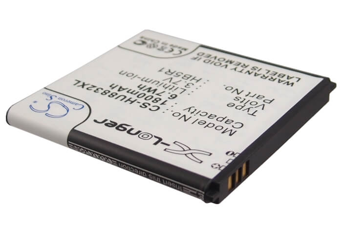 3.7V, 1800mAh, Li-ion Battery fits Huawei, Ascend G500d, Ascend G600, 6.66Wh