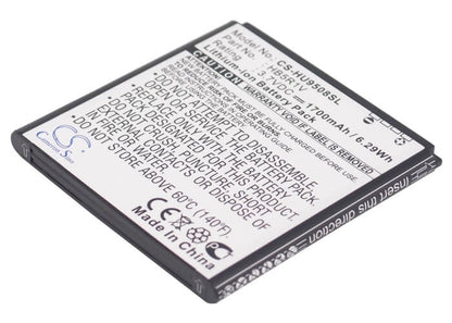3.7V, 1700mAh, Li-ion Battery fits Huawei, Hn3-u01, Honor 2, 6.29Wh