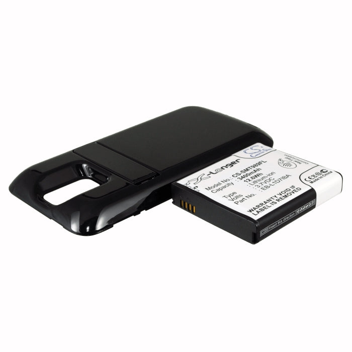 CS-SMT989FL, Mobile, Smartphone 3.7V, 3400mAh, Li-ion Battery fits T-mobile, Galaxy S Ii, Galaxy S2, 12.58Wh
