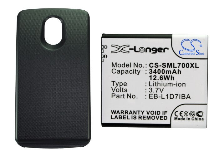 3.7V, 3400mAh, Li-ion Battery fits Sprint, Galaxy Nexus, Galaxy Nexus Lte, 12.58Wh