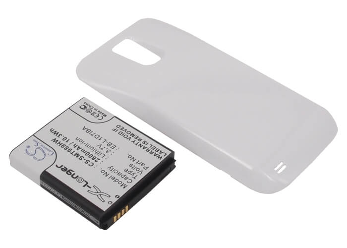White, 3.7V, 2800mAh, Li-ion Battery fits Samsung, Galaxy S Hercules, Galaxy S Ii X, 10.36Wh