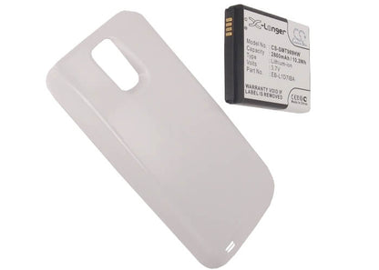 White, 3.7V, 2800mAh, Li-ion Battery fits Samsung, Galaxy S Hercules, Galaxy S Ii X, 10.36Wh