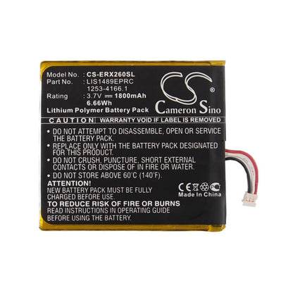 3.7V, 1800mAh, Li-Polymer Battery fits Sony Ericsson, Lt26w, Xperia Acro S, 6.66Wh