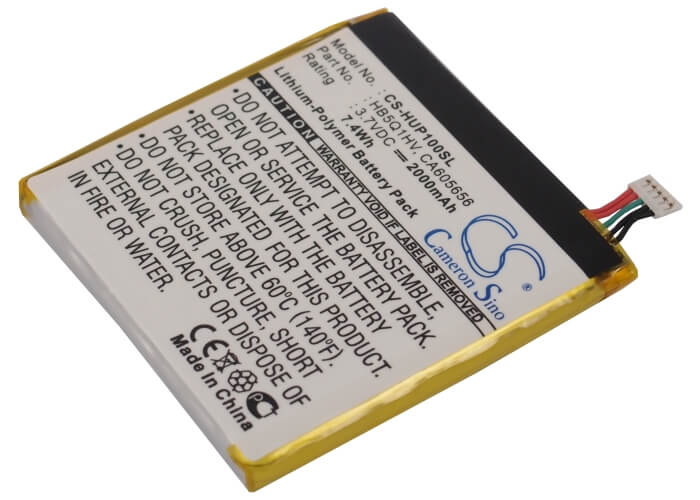 3.7V, 2000mAh, Li-Polymer Battery fits Huawei, Ascend D Quad Xl, Ascend D1 Quad Xl, 7.4Wh