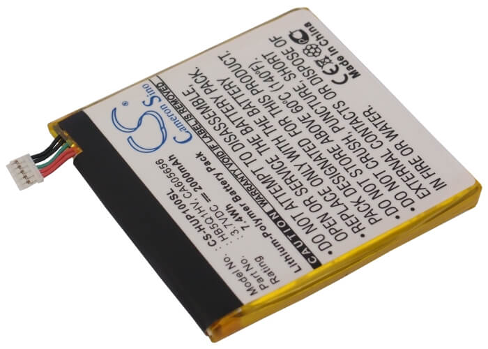 3.7V, 2000mAh, Li-Polymer Battery fits Huawei, Ascend D Quad Xl, Ascend D1 Quad Xl, 7.4Wh