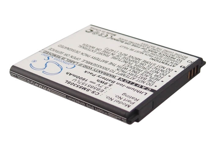 3.7V, 1600mAh, Li-ion Battery fits Samsung, Galaxy Beam, Galaxy Grand Quattro, 5.92Wh