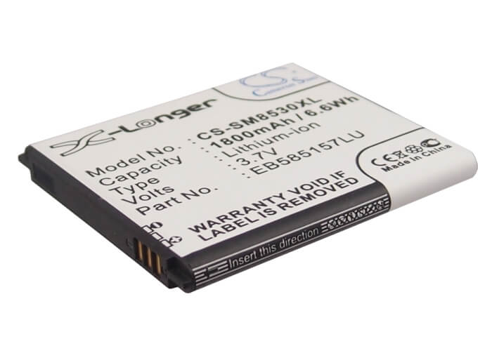 3.7V, 1800mAh, Li-ion Battery fits Samsung, Galaxy Beam, Galaxy Grand Quattro, 6.66Wh