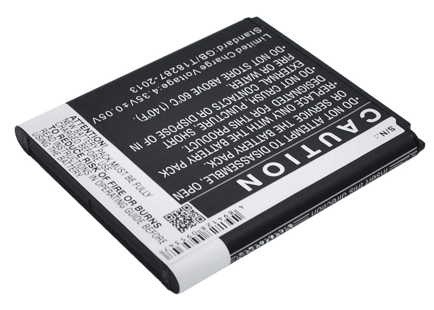 3.8V, 2000mAh, Li-ion Battery fits Samsung, Galaxy Core 2, Galaxy Core Lite, 7.6Wh