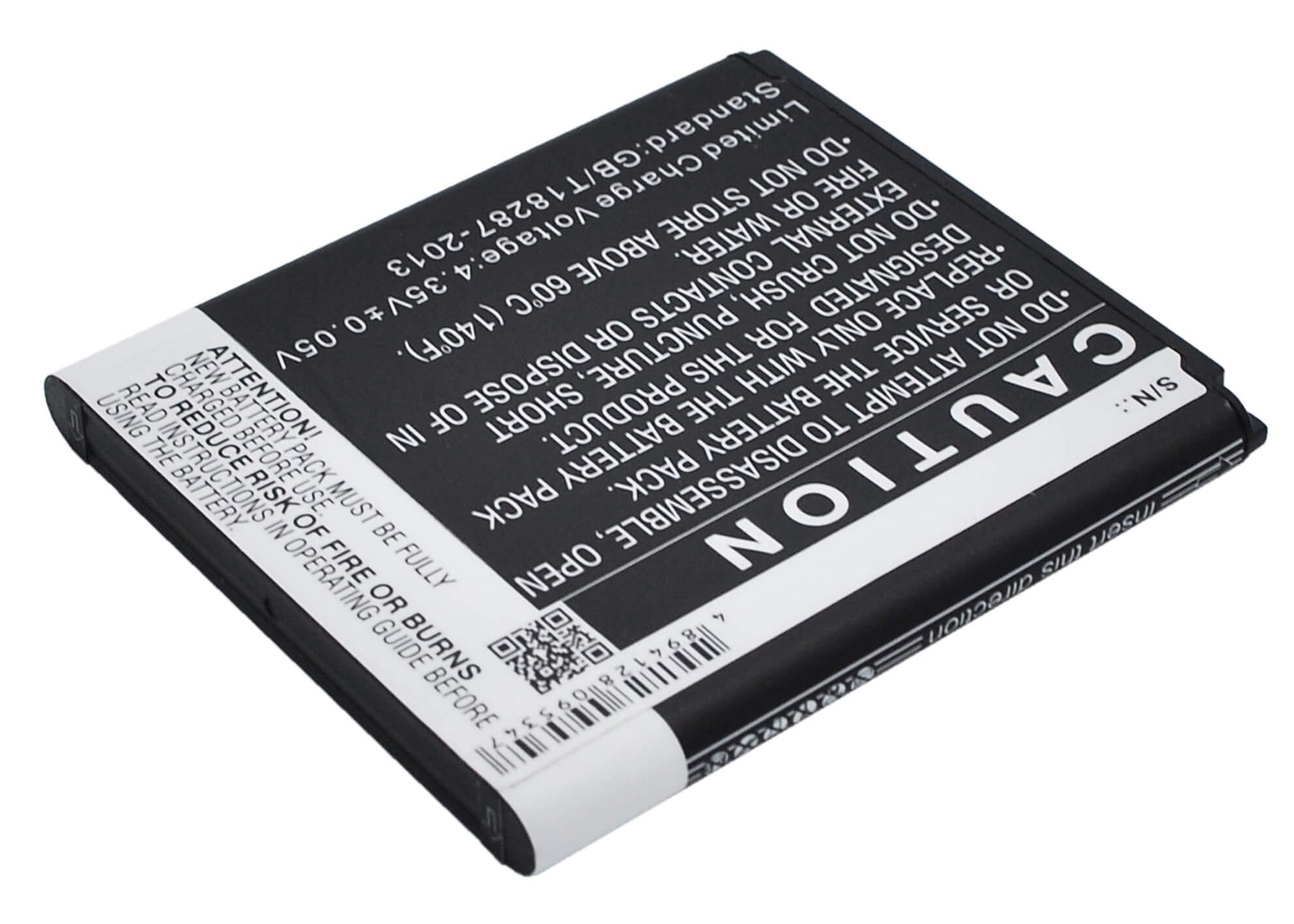 3.8V, 2000mAh, Li-ion Battery fits Samsung, Galaxy Core 2, Galaxy Core Lite, 7.6Wh