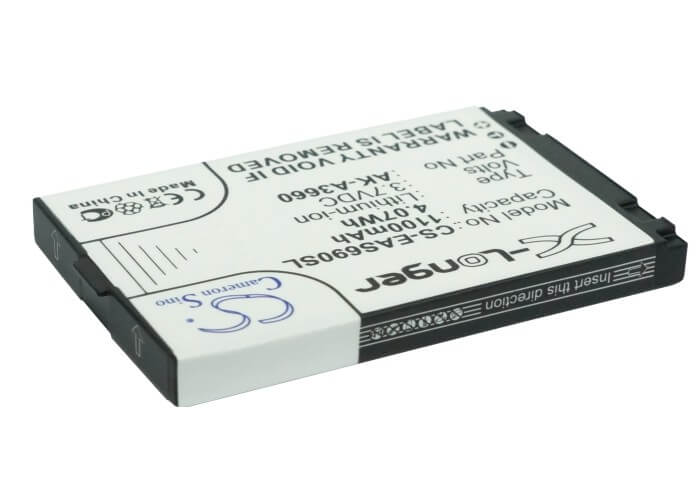3.7V, 1100mAh, Li-ion Battery fits Emporia, A3690, Safetyplus, 4.07Wh