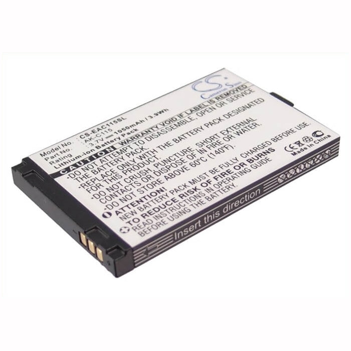 3.7V, 1050mAh, Li-ion Battery fits Emporia, Telme C100, Telme C115, 3.885Wh