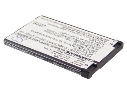 3.7V, 650mAh, Li-ion Battery fits Sagem, Myz3, My-z3, 2.405Wh
