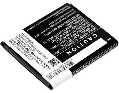 CS-SMJ100XL, Mobile, Smartphone 3.85V, 1850mAh, Li-ion Battery fits Samsung, Galaxy J1, Galaxy J1 4g, 7.1225Wh