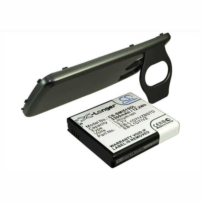 3.7V, 3300mAh, Li-ion Battery fits Samsung, Sch-i515, 12.21Wh