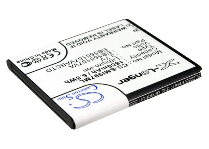 3.7V, 1850mAh, Li-ion Battery fits At&t, Sgh-i997, 6.845Wh